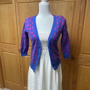 dELiA*s Pink and Blue Heart Knit Top